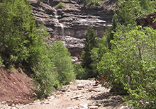 Bletterbachschlucht zwischen Aldein und Radein in Südtirols Süden