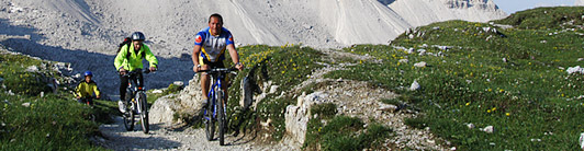 Radfahren, Radtouren, Biken, Mountainbike Dolomiten