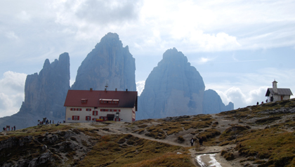 Drei Zinnen in den Dolomiten