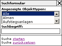 Suchformular