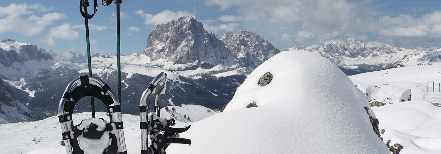 Schneeschuhwandern in den Dolomiten