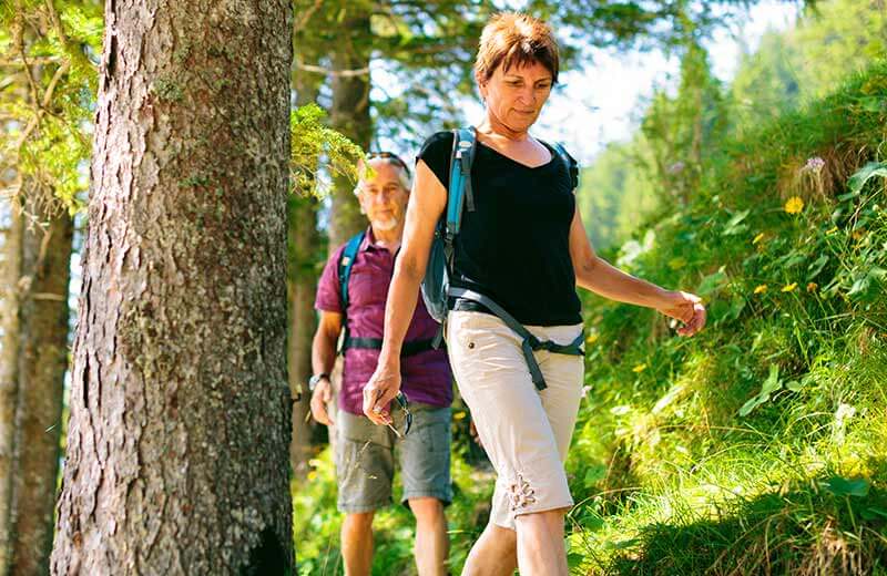 Wanderung zu den kleinen Wasserfällen