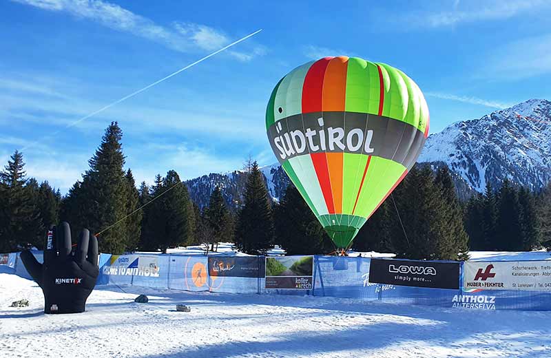 Ballonfahren in den Dolomiten