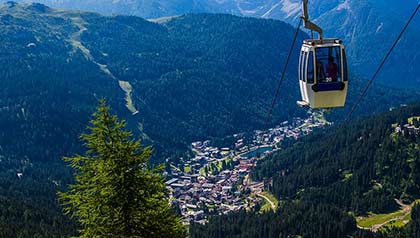 Blick Madonna di Campiglio