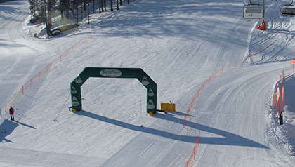 Blick Skigebiet Haunold