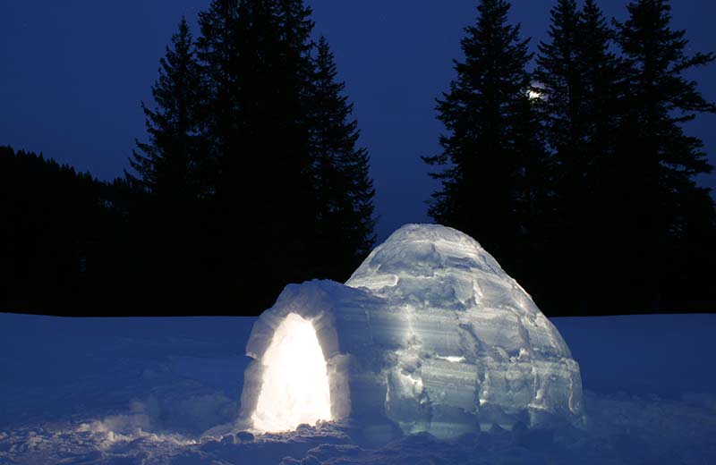 Notte in un igloo