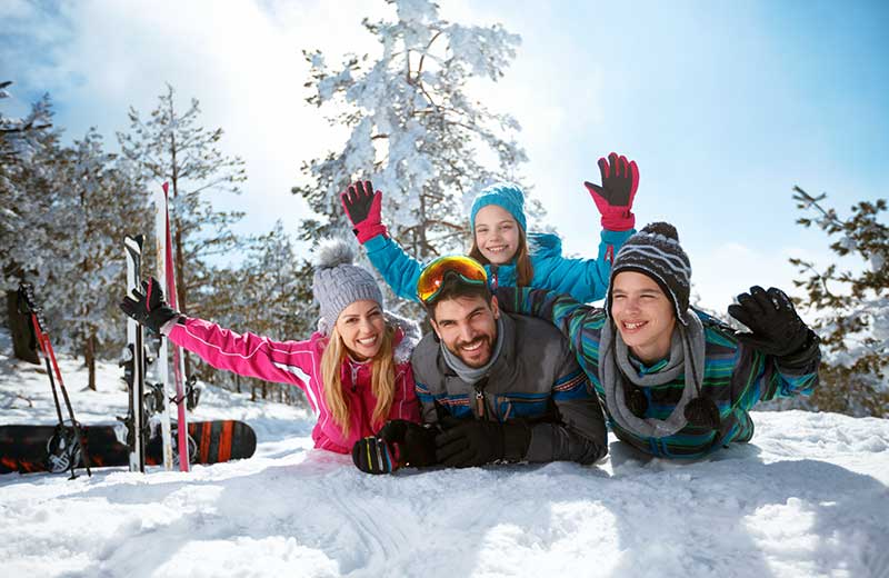 Vacanze sugli sci con bambini