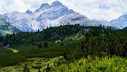 vista alta via delle dolomiti