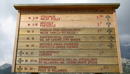 tabelloni di orientamento