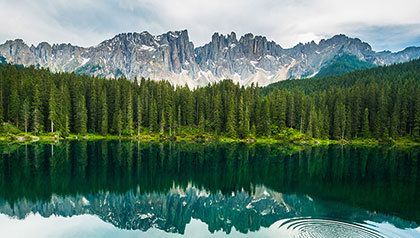 vista lago di carezza