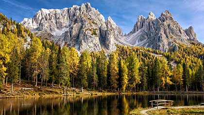 lago antorno autunno