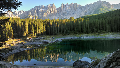 vista lago di carezza