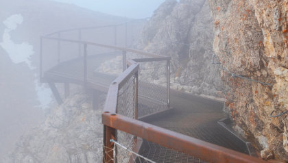 museo aperto lagazuoi nebbia