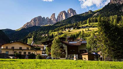 vista campitello di fassa