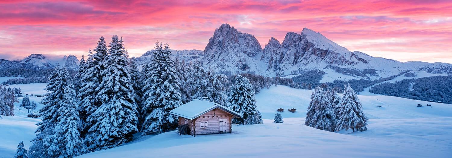 Dicembre sulle Dolomiti