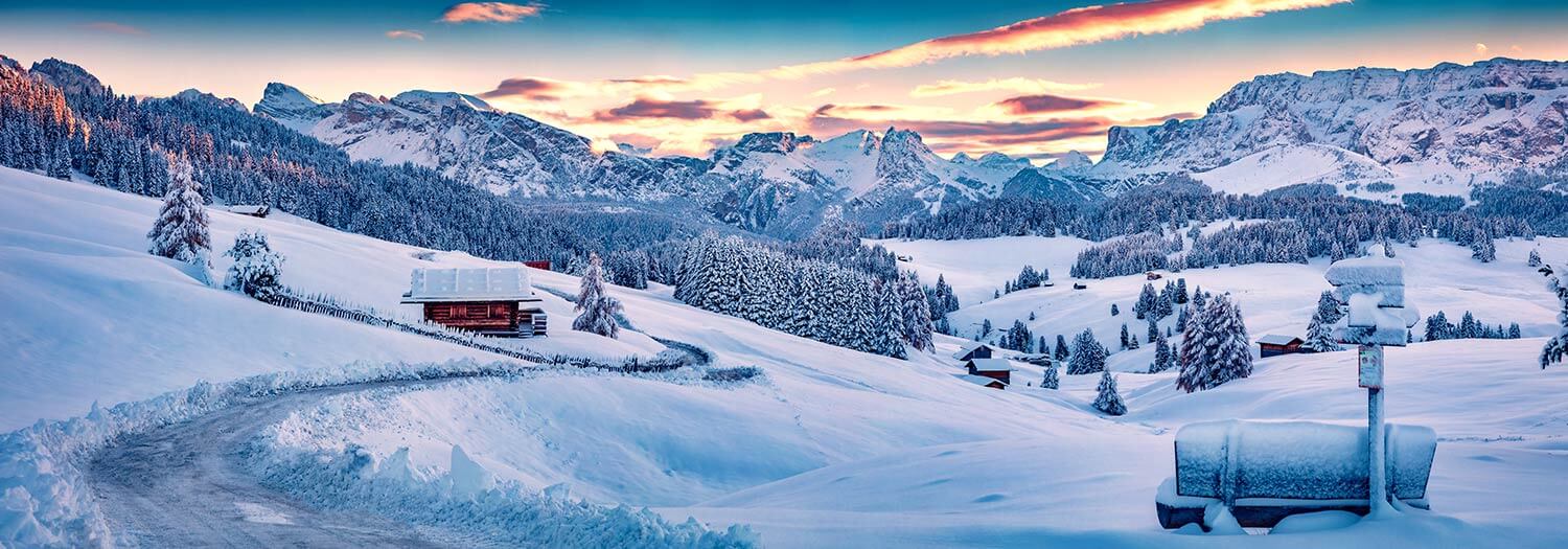 Gennaio sulle Dolomiti