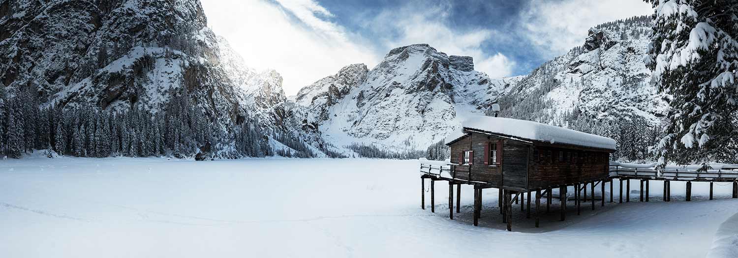Lago di Anterselva nella regione turistica Plan de Corones