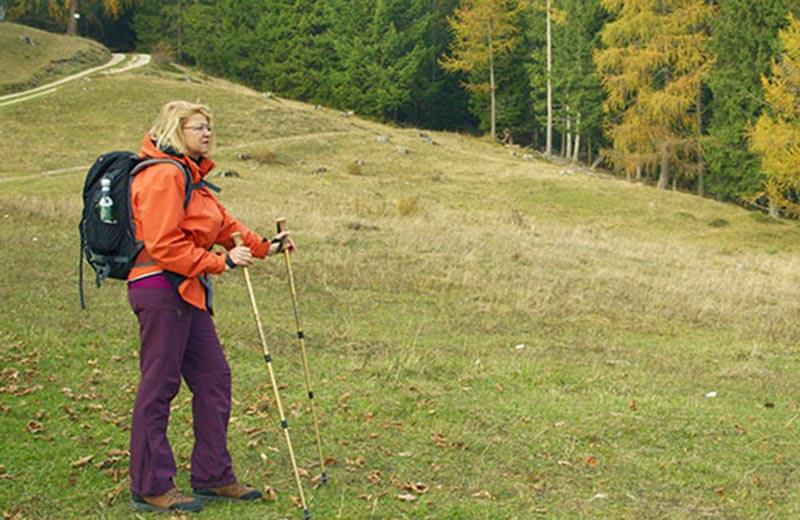 Sentiero dei larici a San Cassiano